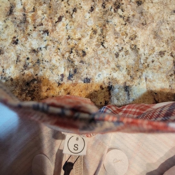 Rolla's PLAID CHECK BOOTCUT PANT POMEGRANATE Women's Size Small NWT - Picture 8 of 13